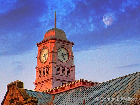 Old Clock Tower At Sunrise_DSCF01320.jpg - Photographed at Smiths Falls, Ontario, Canada.